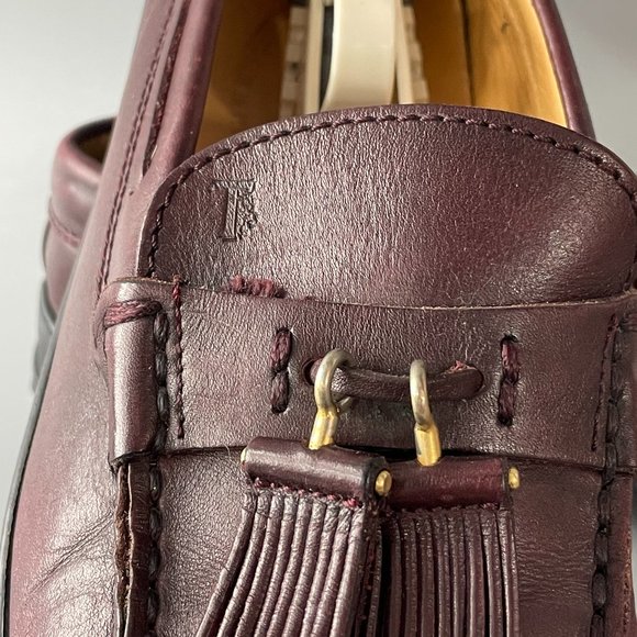 Tod's Brown Leather Tassel Loafers - Picture 2 of 12